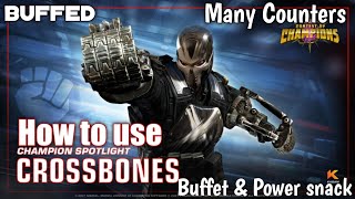 How to use buffed Crossbones Full breakdown  Marvel Contest of Champions [upl. by Julietta]