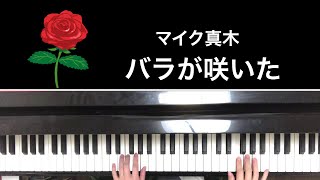 🌱🎹【弾いてみた】バラが咲いたマイク真木【ピアノ】昭和ポップス [upl. by Ailemak52]