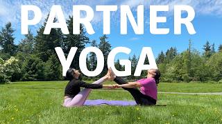 I Tried Partner Yoga with NO EXPERIENCE [upl. by Anelle]