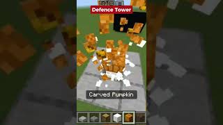 Minecraft Defence Tower shorts trending fyp [upl. by Yecies]