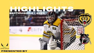 Victoria Grizzlies 9 vs Alberni Valley Bulldogs 3 September 27 2024 Game Highlights [upl. by Aneral904]