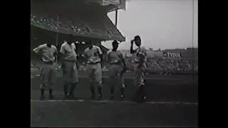 1950  OldTimers Day at Yankee Stadium TeleSports Digest [upl. by Nylyram]