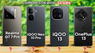 iQOO Neo 10 Pro vs iQOO 13 vs OnePlus 13 vs Realme GT 7 Pro Comparison 🔥 Which Is value for Money 💰 [upl. by Irved526]