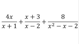 Suma de tres fracciones algebraicas [upl. by Aluk]