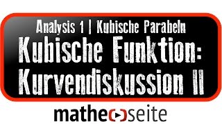 Kubische Funktion Funktionsanalyse  Kurvendiskussion Beispiel 2  A0507 [upl. by Geirk]