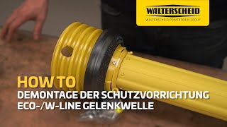 Walterscheid® How To  Demontage der Schutzvorrichtung der WLine  EcoLine [upl. by Nylarat]