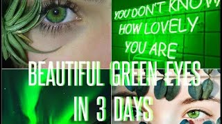 Beautiful Rare Exotic Green Eyes  Subliminal Affirmations [upl. by Ynneh]