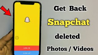 How to recover deleted Snapchat Photos  Videos and Chats [upl. by Nevaeh]