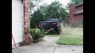 My 2000 Dodge Dakota Pulling Out A Stubborn Shrub [upl. by Aurita521]