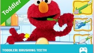 Elmo brushing teeth sesame street [upl. by Nayarb594]