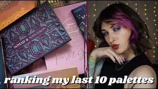 Ranking My Last 10 Palettes [upl. by Karb]