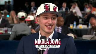 Nikola Jovic wants to meet Nikola Jokic 😂  2022 NBA Draft [upl. by Sailesh]