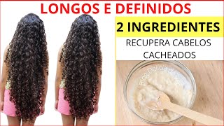 MÉTODO RÁPIDO PARA CRESCER O CABELO CACHEADO EM TEMPO RÉCORD LONGO E DEFINIDO [upl. by Boycie]