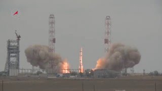 Пуск РКН ПротонМ с КА миссии ExoMars2016 [upl. by Siclari963]