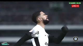 CUIABA X CORINTHIANS  JOGO DE HOJE  GAMEPLAY PC PES2021 [upl. by Nomelc]