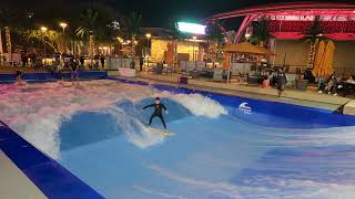 Jon Burrow Fireside Surf at the Colony Dallas Texas City Wave Surfing Pool Shopping Center [upl. by Cthrine]