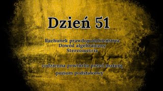 51 dzień  Codzienna powtórka przed maturą  podstawa [upl. by Kirk]