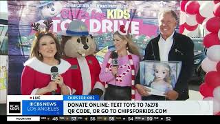 KCAL NEWS LOS ANGELES CHIPS FOR KIDS DECEMBER 13 [upl. by Etteiluj]