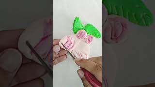 diy butterfly keyring from clay craftshorts viral [upl. by Eelessej283]