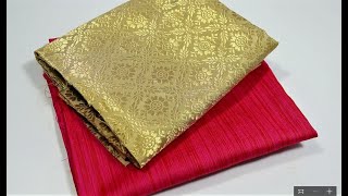 Most beautiful silk saree blouse design [upl. by Tabor860]