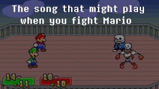 UndertaleThe Song That Might Play When You Fight Mario [upl. by Ahtamat]