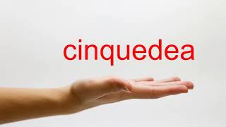 How to Pronounce cinquedea  American English [upl. by Yelnahs287]