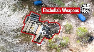 IDF shares video of Hezbollah weapons stashed suspiciously close to UNIFIL outpost [upl. by Itagaki932]