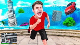 24 STUNDEN einen TSUNAMI Überleben in GTA 5 [upl. by Acirdna]