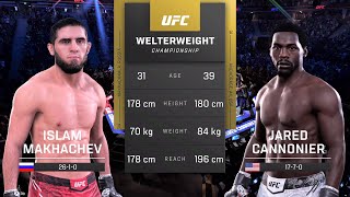 Islam Makhachev vs Jared Cannonier Full Fight  UFC 5 Fight Of The Night [upl. by Nichol551]