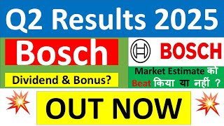 BOSCH Q2 results 2025  BOSCH results today  BOSCH Share News  BOSCH Share latest news [upl. by O'Hara586]