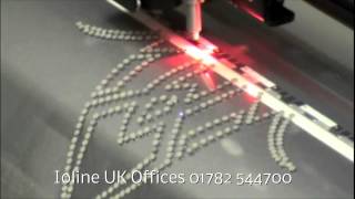 CrystalPress Rhinestone Application Machine from Ioline UK Offices [upl. by Docilu]