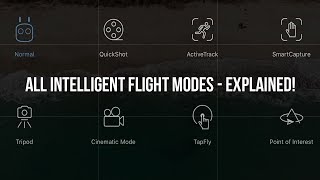 DJI MAVIC AIR  ALL Intelligent Flight Modes  EXPLAINED [upl. by Yttam495]