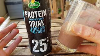 Foodtest Arla Protein SchokovermeintlichProteinDrink [upl. by Lincoln]