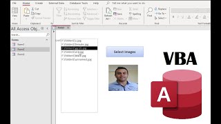 Code VBA Access  Fill listbox from selected images and fill image from selected item in listbox [upl. by Parish]