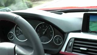 InCar Driving Video of 2012 BMW 335i F30 sedan N55 engine  6 speed manual [upl. by Eyar15]