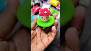 Diy How to make mushroom with clay🍄youtubeshorts viralshorts diy [upl. by Jerri780]