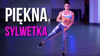 ĆWICZENIA NA POŚLADKI UDA BRZUCH I RAMIONA  6 min Trening Całego Ciała z Gumą Fitness [upl. by Wallack991]