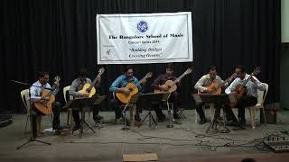 Habanera  Guitar Sextet  The Bangalore School of Music [upl. by Eilojne]