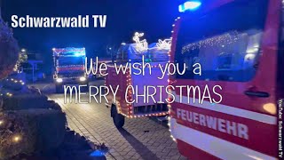 🚒⭐🚑 Frohe Weihnachten und ein gutes neues Jahr 2024 🎩🍀 Grußvideo für WhatsApp 🚑🚒 mit Feuerwerk [upl. by Dorcas]