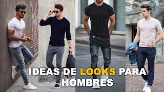 MODA PARA HOMBRES  Ideas de Looks con Polos Poleras y Playeras [upl. by Nahgaem464]