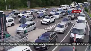 TRAFFICO DA BOLLINO NERO AUTOSTRADE ALTO ADRIATICO «IN CAMPO TASK FORCE DA 200 PERS  03082024 [upl. by Aicatan519]