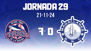 JORNADA 29 RESUMEN  Navegantes del Magallanes 0  Tiburones de la Guaira 7  2425 211124 [upl. by Holms]