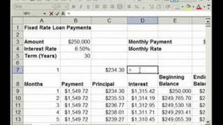 How to find Interest amp Principal payments on a Loan in Excel [upl. by Remliw]