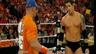 John Cena and Wade Barett Truce RAW 07 05 2010 Part 1 [upl. by Ellerret]