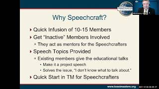 Alfred Herzing Speechcraft 12 4 2021 District 33 Club Officer Training [upl. by Vivia]