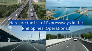 Here are the list of Expressways in the Philippines Operational [upl. by Harms]