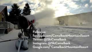 Snowmaking at Camelback Mountain [upl. by Maxi7]