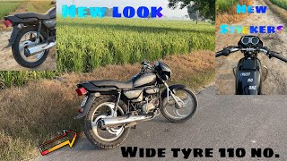 New trending ralco 110 no wide tyre in our Splendor • new look [upl. by Rehpotsyrhc]