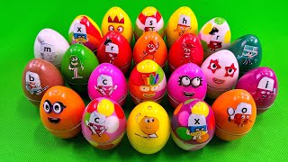 Rainbows EGGS 🌈 Mixing Rainbow SLIME with Numberblocks Colorful ASMR [upl. by Amsirhc]