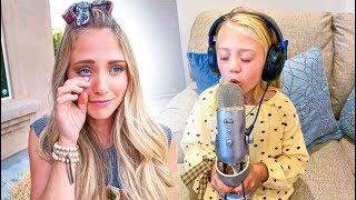 Everleigh Records Emotional Song For Her Mom Leaving Her In Tears [upl. by Norrek]